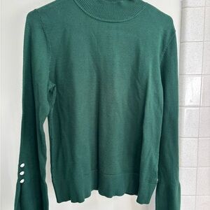 CeCe Green Turtleneck Sweater